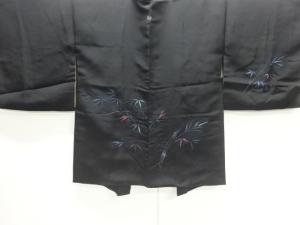 笹模様刺繍一ツ紋絵羽織